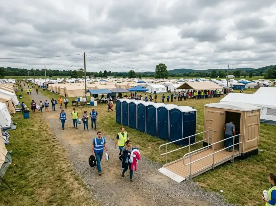 disaster-relief-camp-restrooms-010 — frequently asked questions, Dumpster & Portable Bathrooms Rental in Stone Ridge, VA